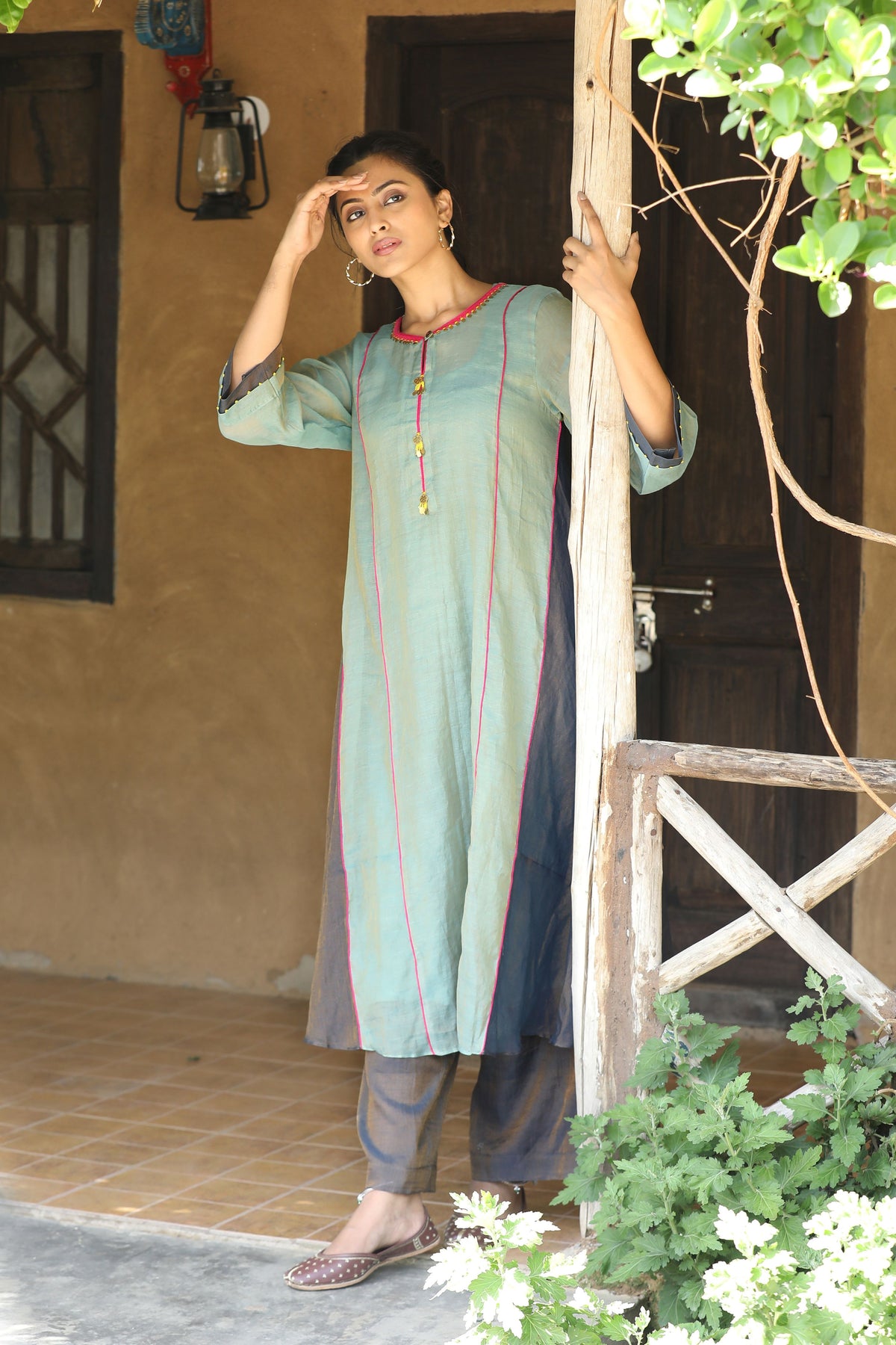 Blue And Navy Bule Kurta Set