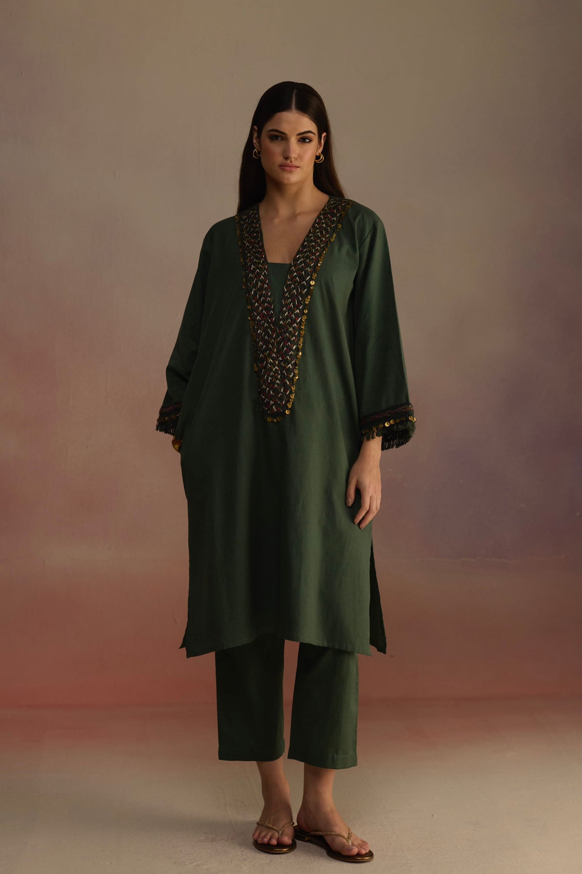 Neroli Green Kurta