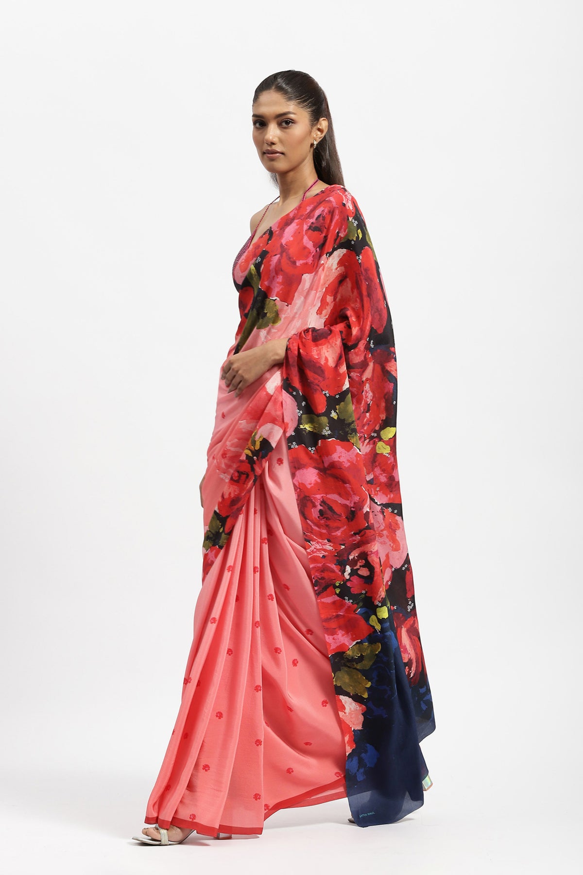 Rogue in Rouge Printed Saree