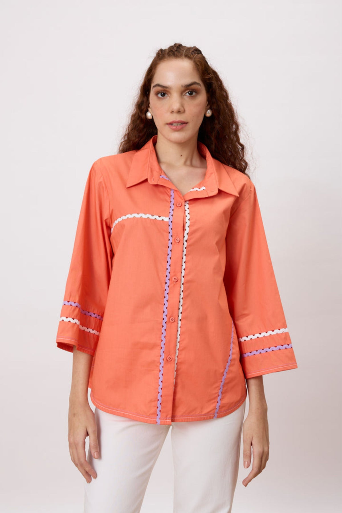 Louisa Spiced Coral Shirt