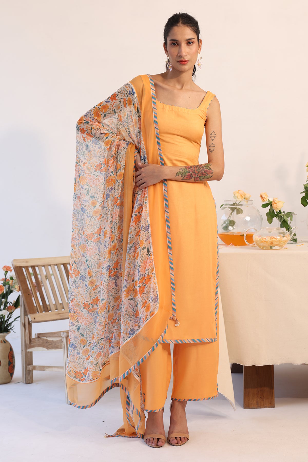 Mandarin Dupatta