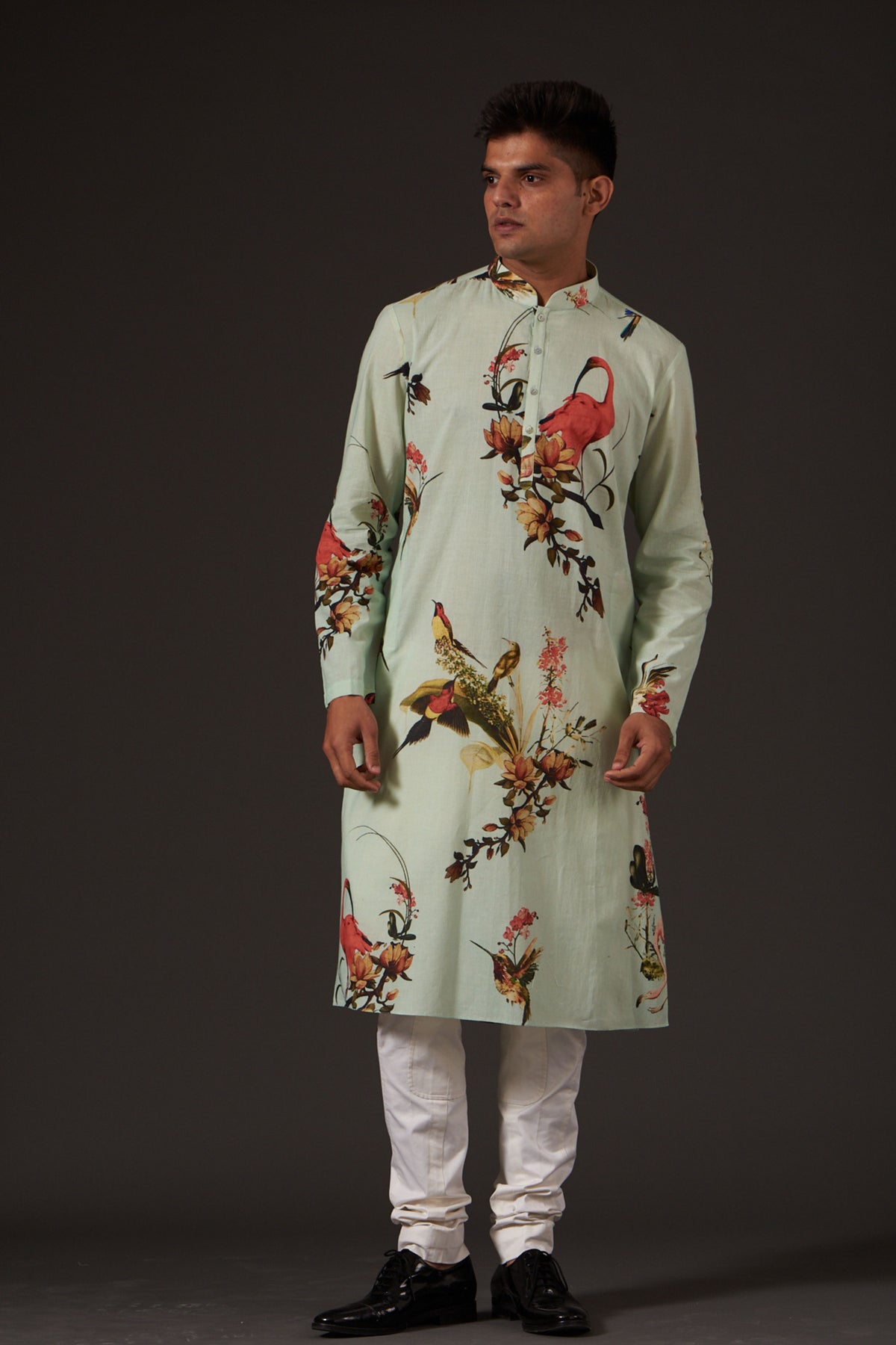 Sky Blue Printed Kurta Set