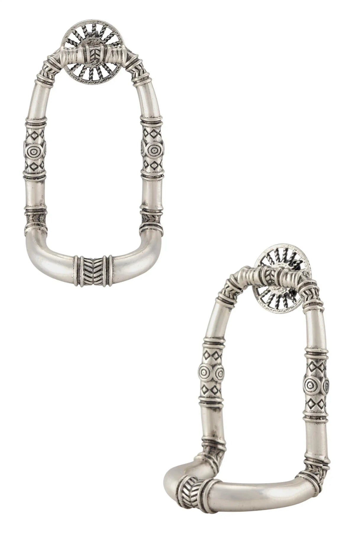 Silver Plated Ivory Coast Hoops