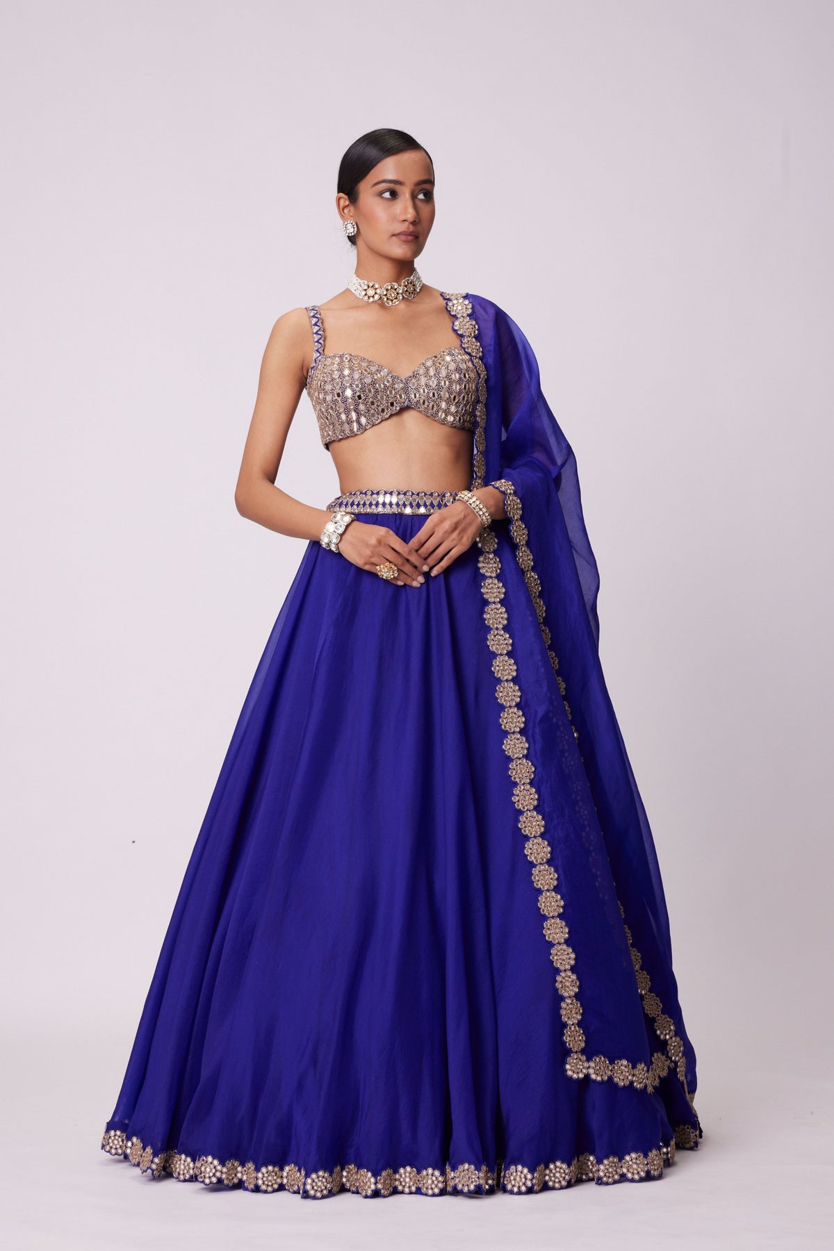 Persian Blue Lehenga Set