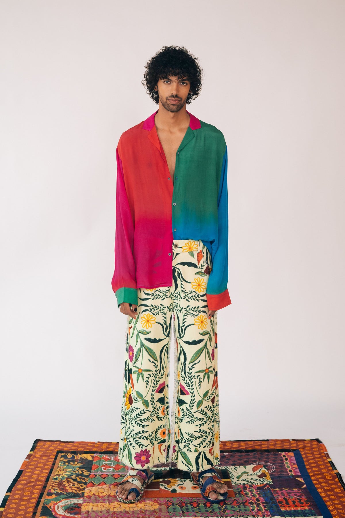 Guldasta Multi-colored Trousers