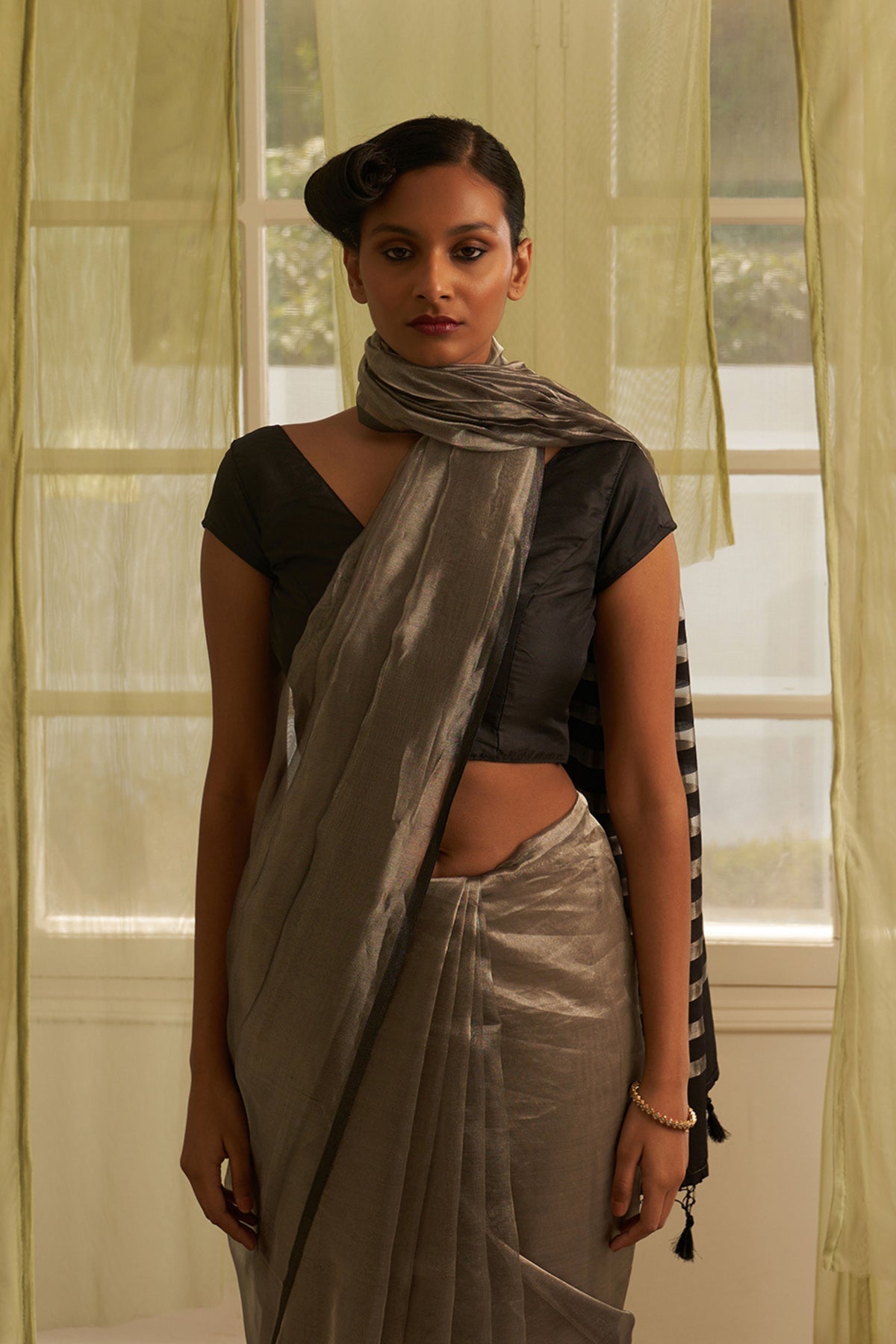 Dibya Silver Saree