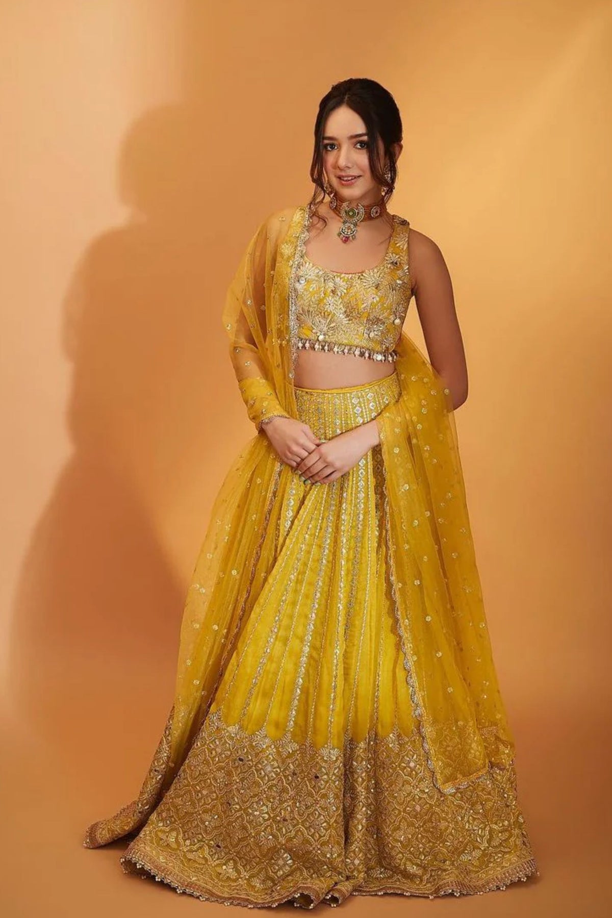 Ishika Yellow Lehenga Set