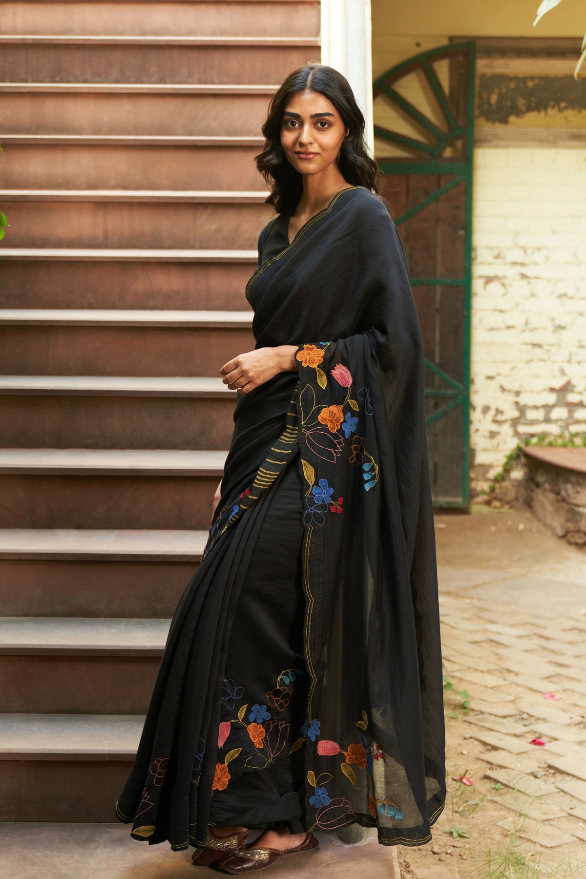 Coal Saree Set