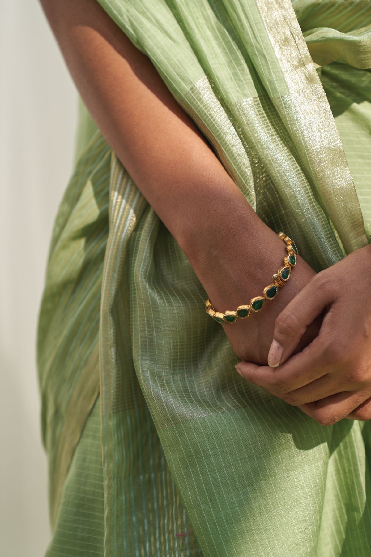 Nirvi Green Saree