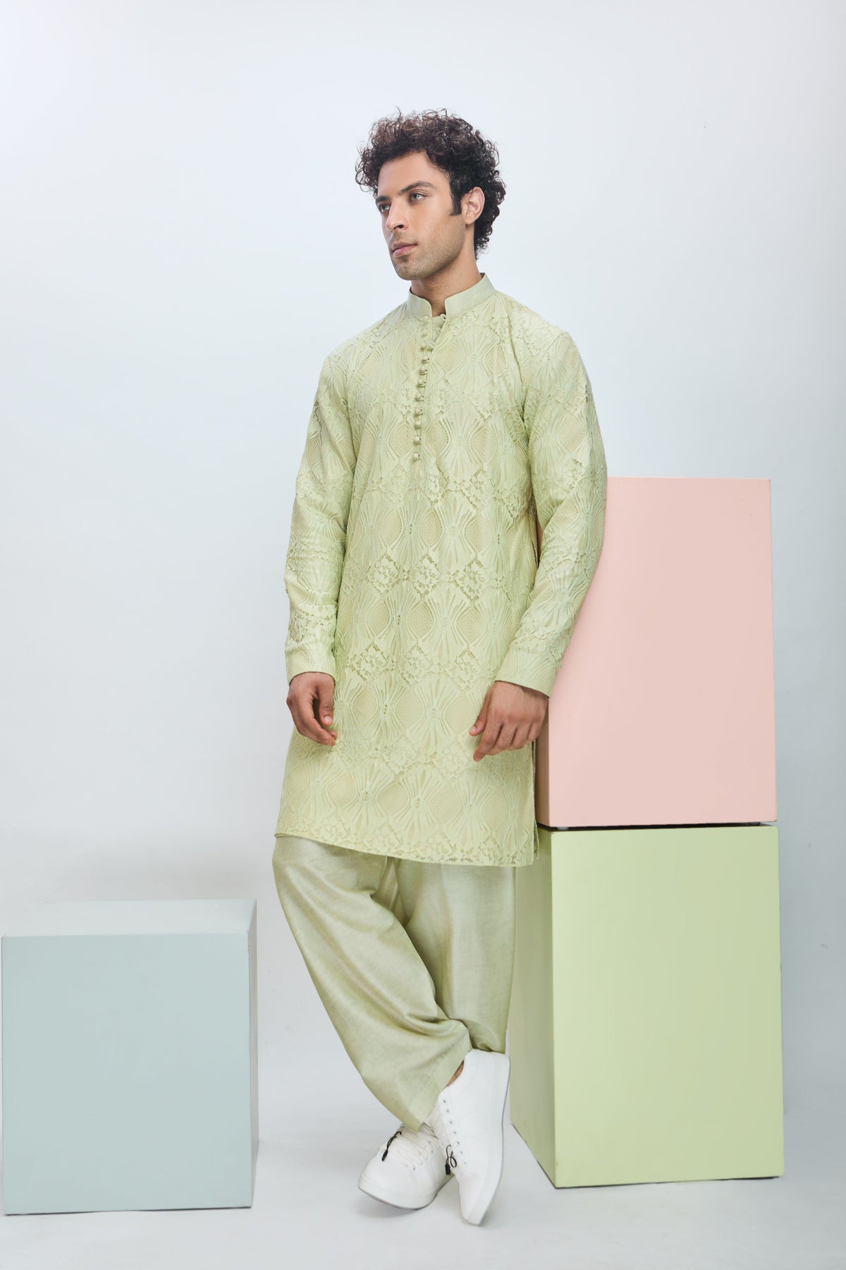 Cool Matcha Mens Kurta Set