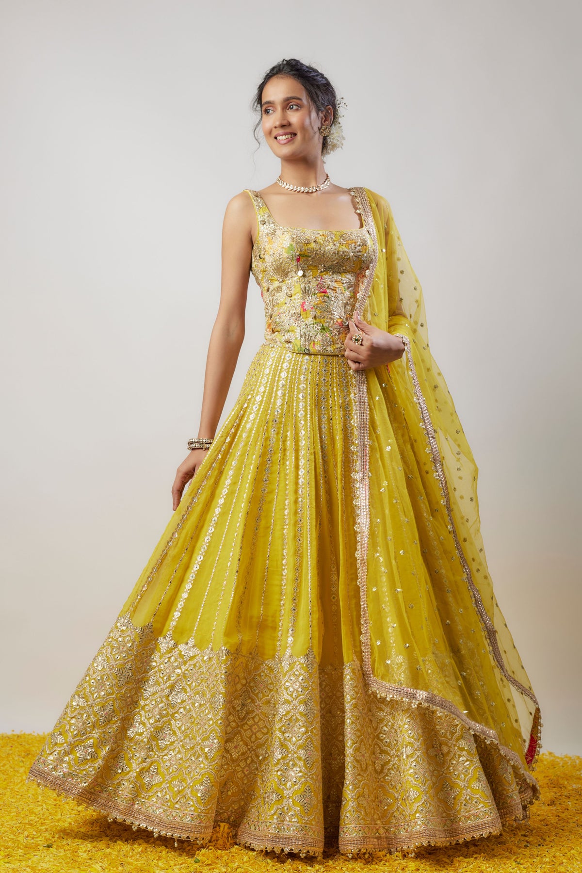 Mia Yellow Lehenga Set