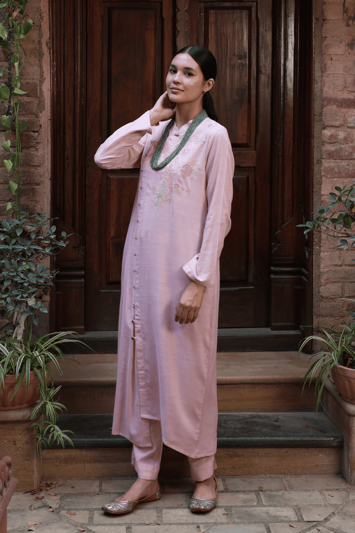 Baby Pink Kurta And Pant