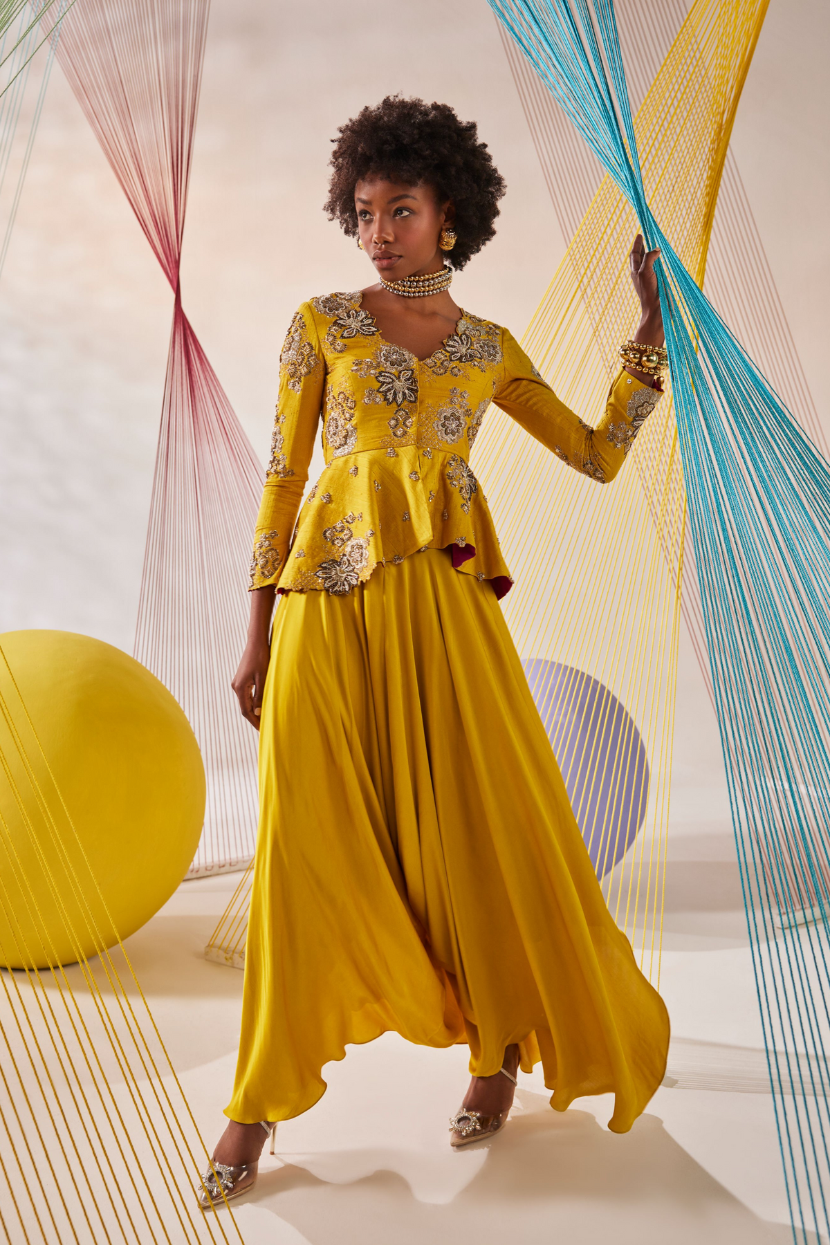 Mustard Suhana Co-ord Set