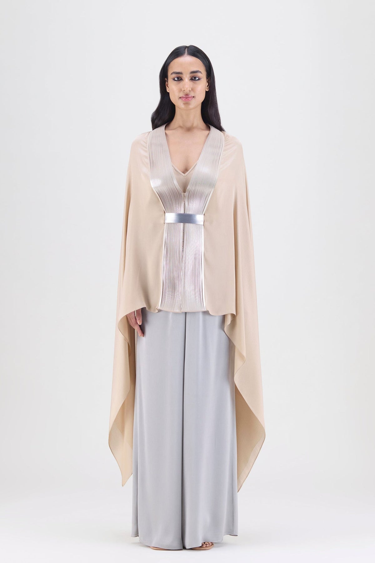 Metallic Sand Structured Cape