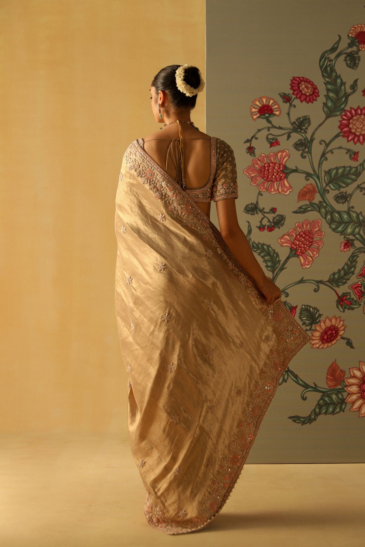 Gold Zeenat Saree Set