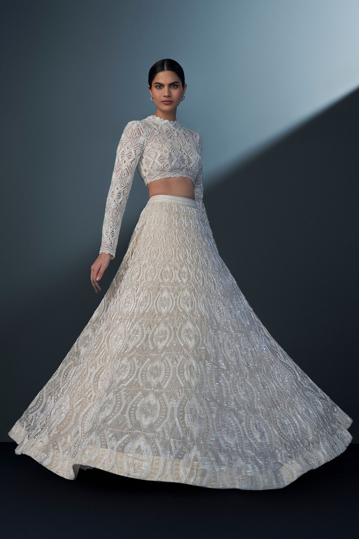 Omnira Ivory Lehenga Set