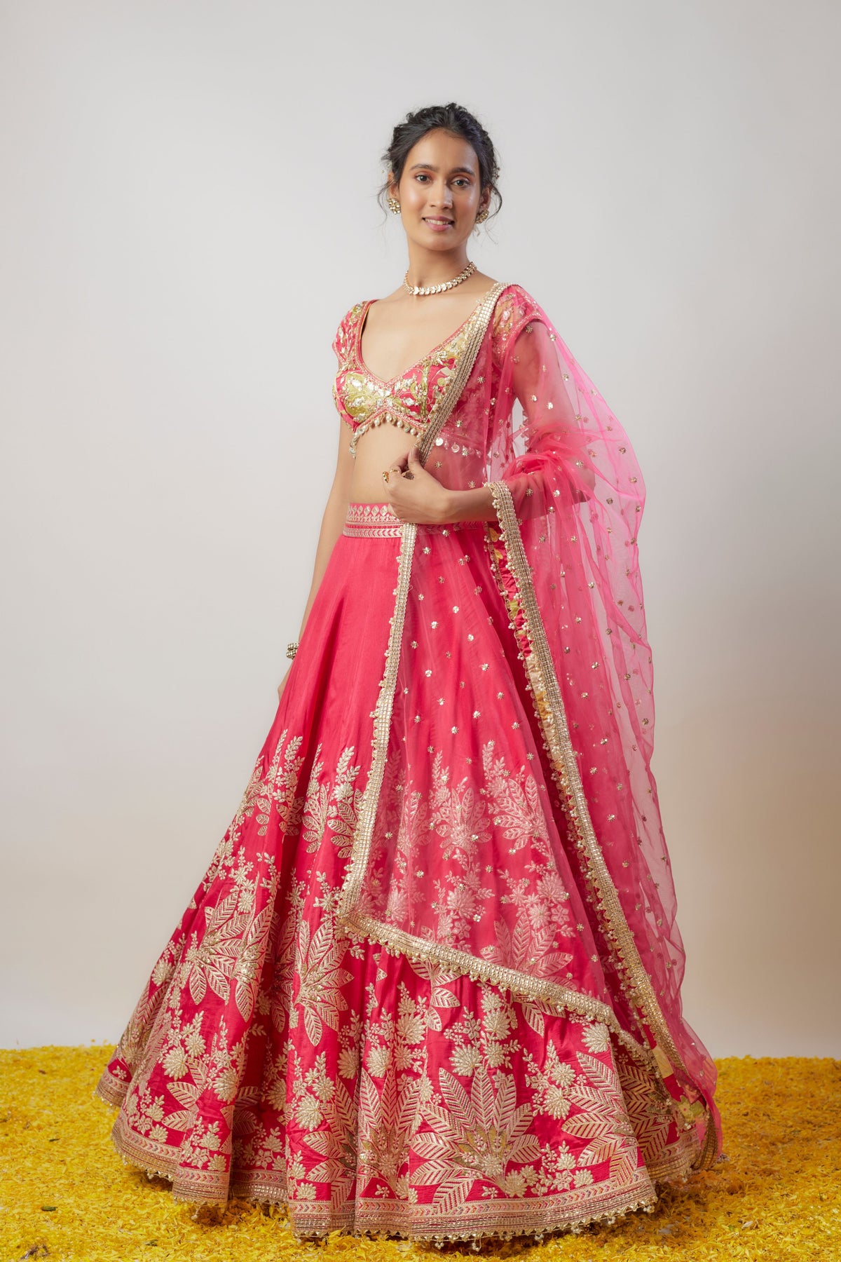 Alaya Cranberry Lehenga Set