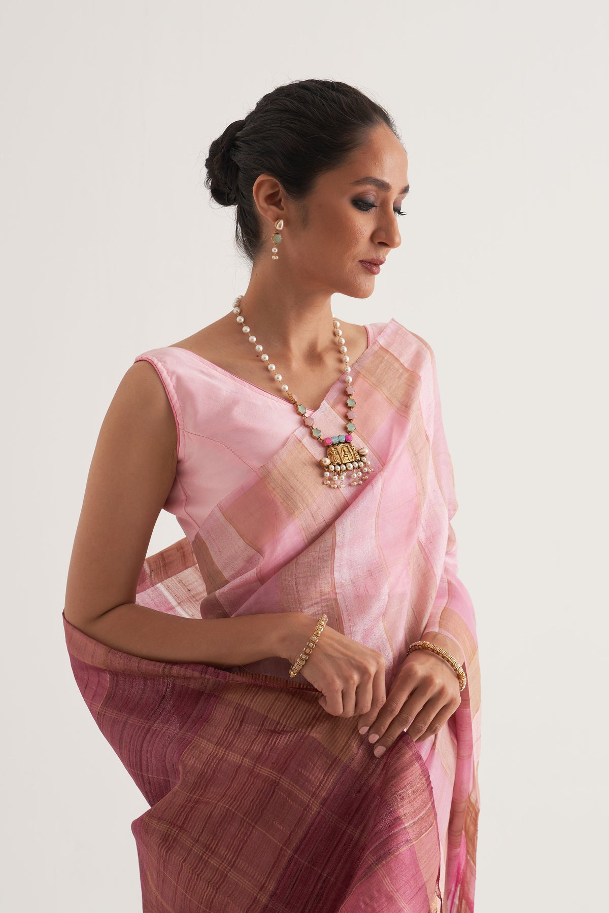 Chhavi Pink Saree