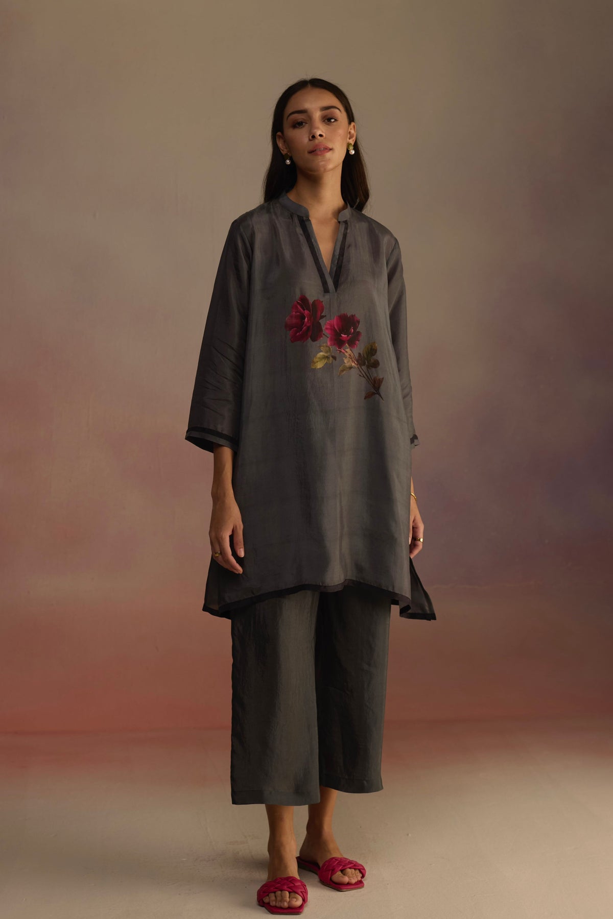 Wallflower Silver Kurta