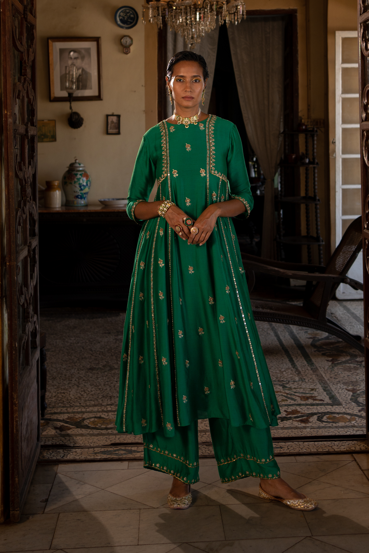 Emerald Green Kurta Set