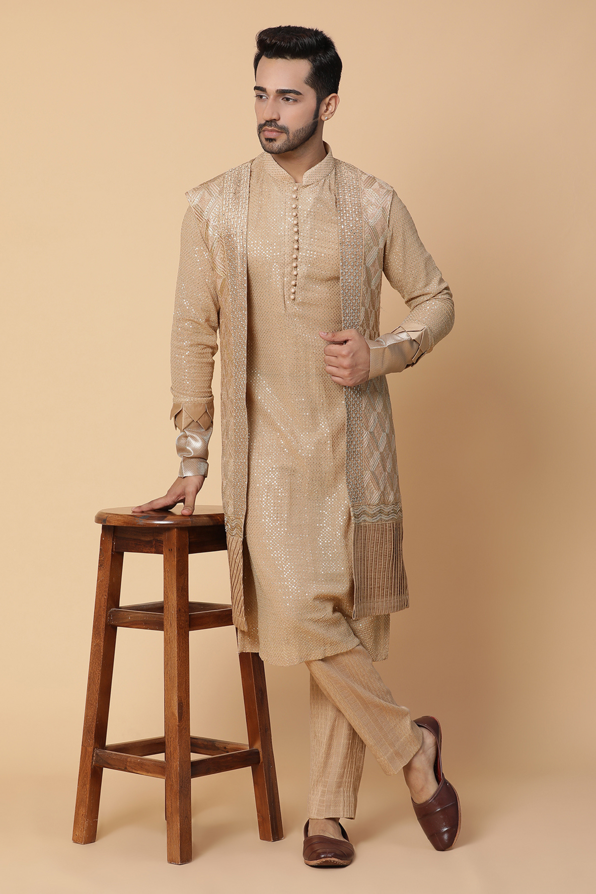 Lehar kurta jacket set