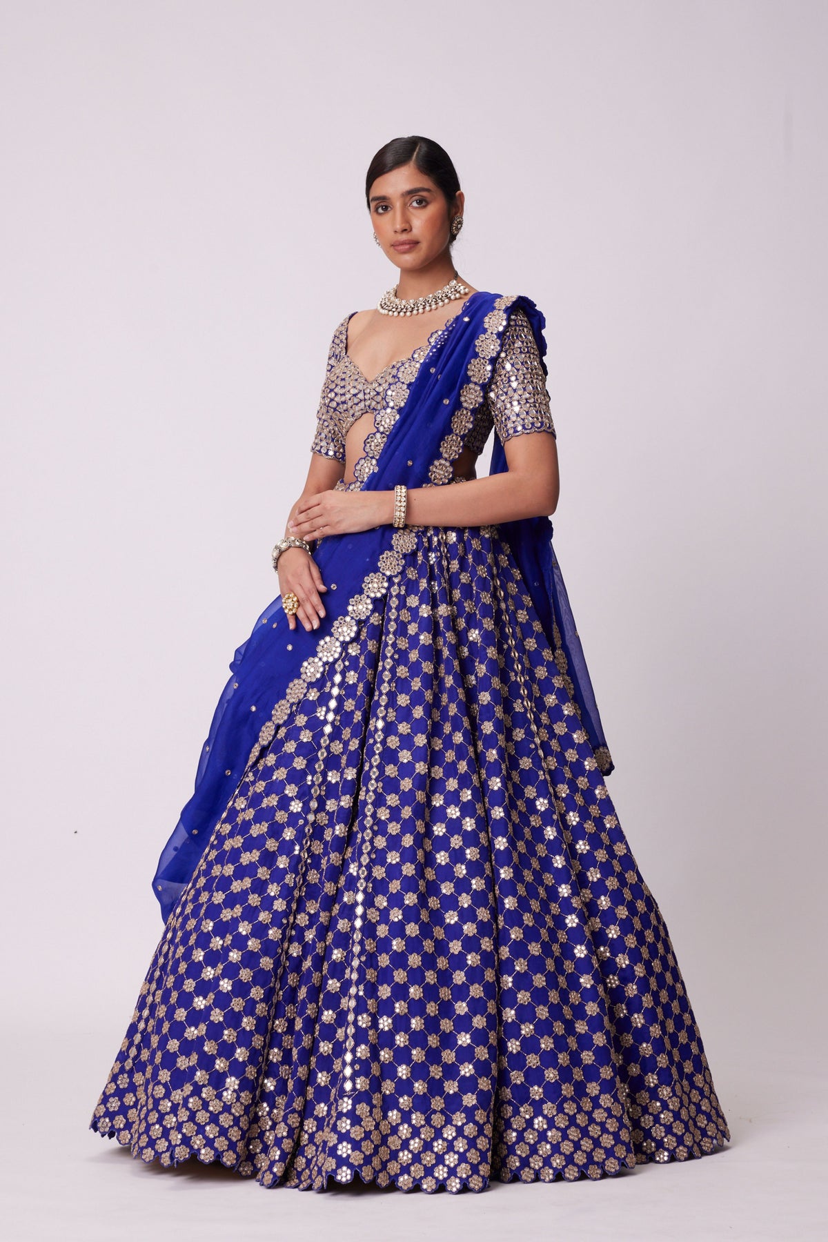 Persian Blue Lehenga Set