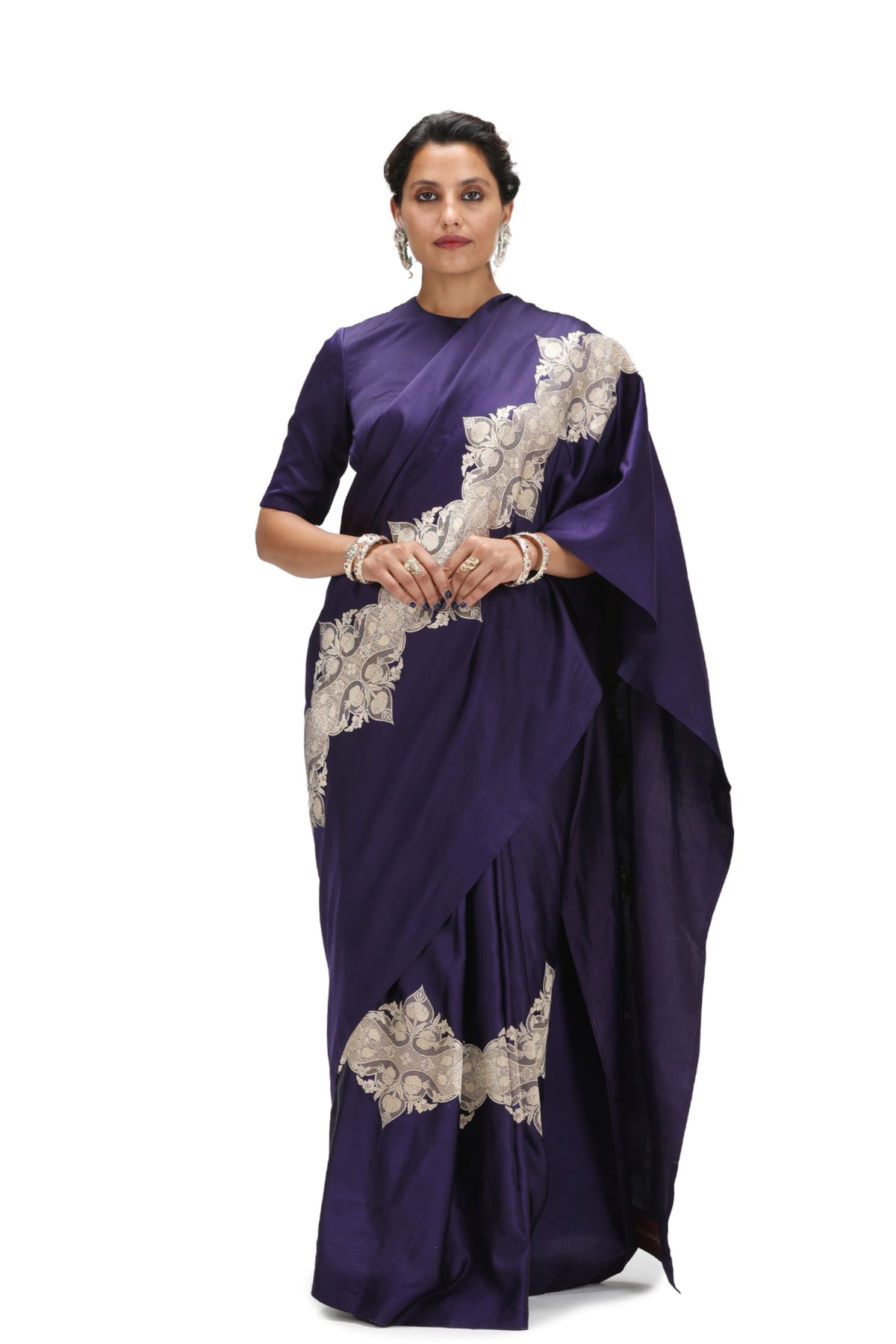 Sreyasi Royal Blue Saree Set