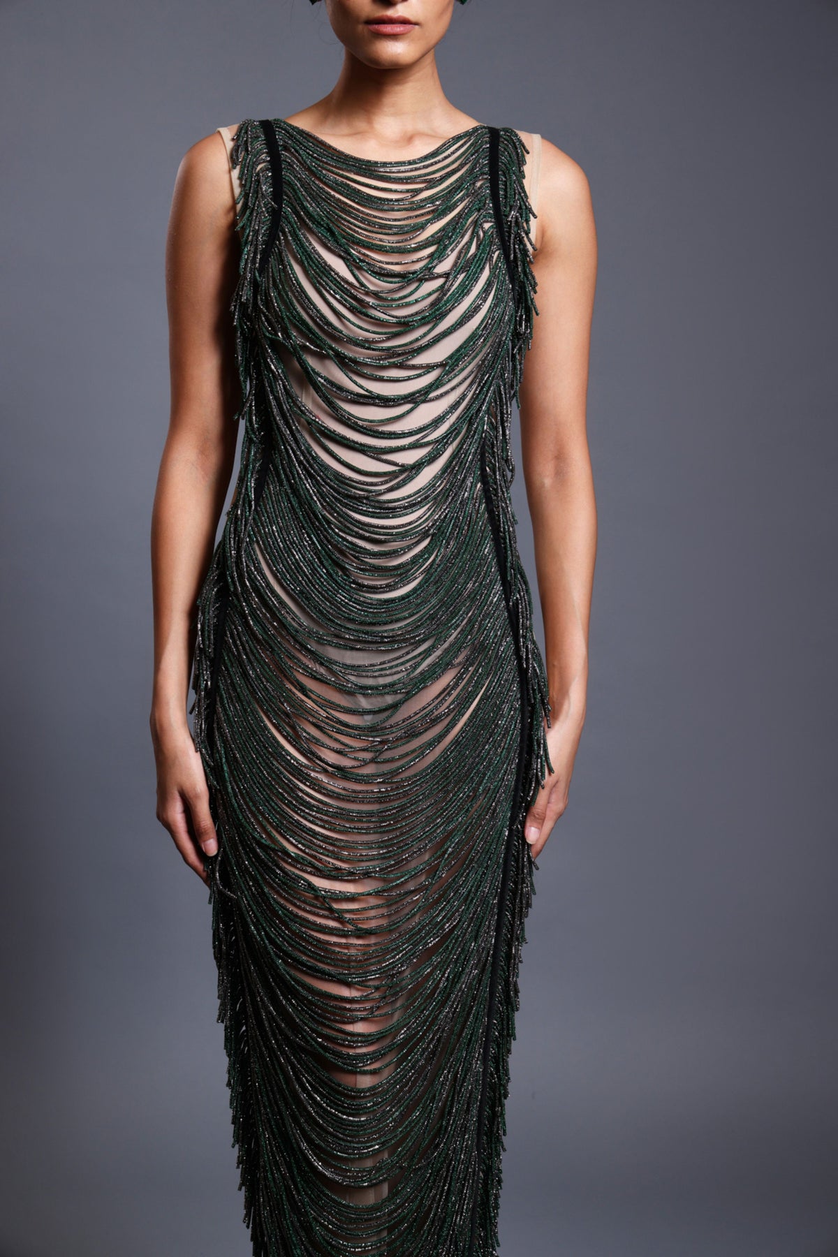 Emerald Backless Gown