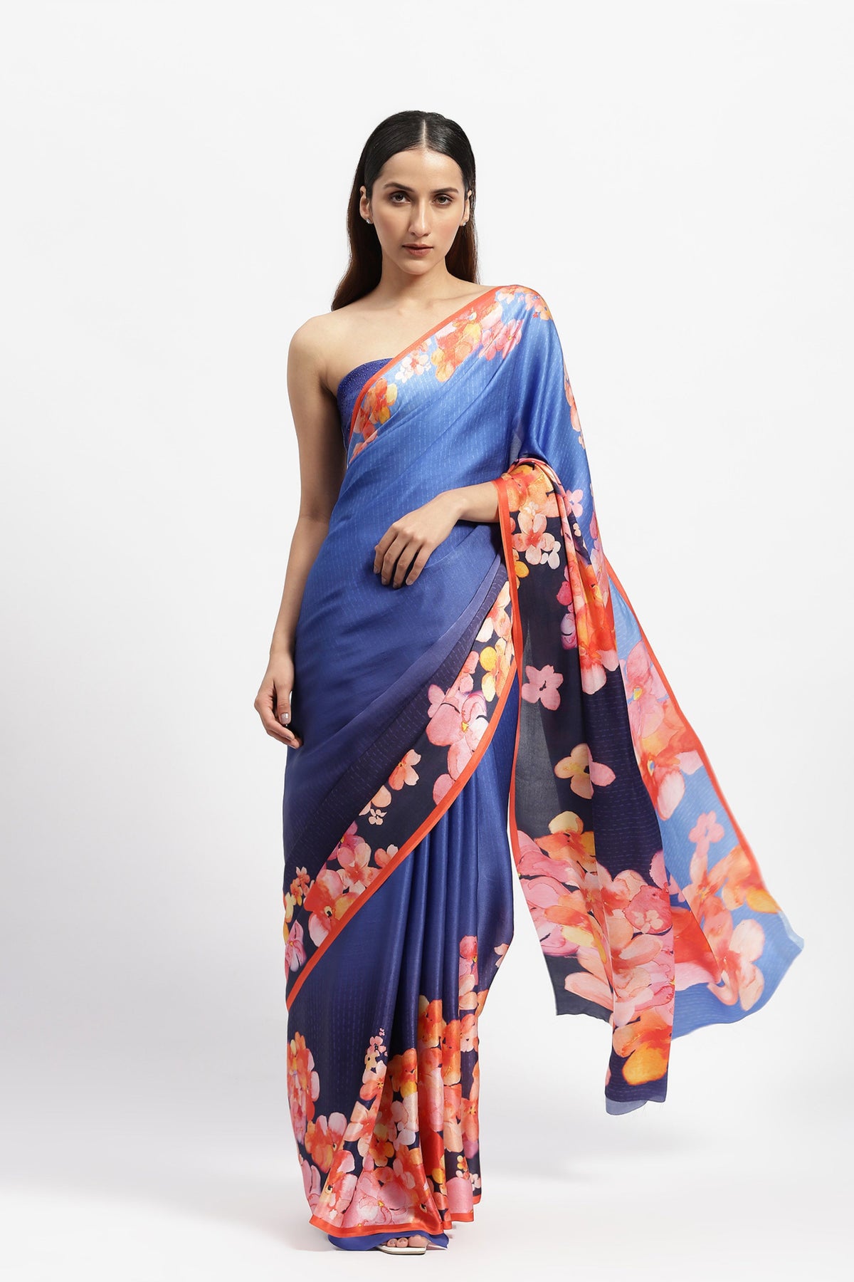 Ocean&#39;s Bounty Printed Saree