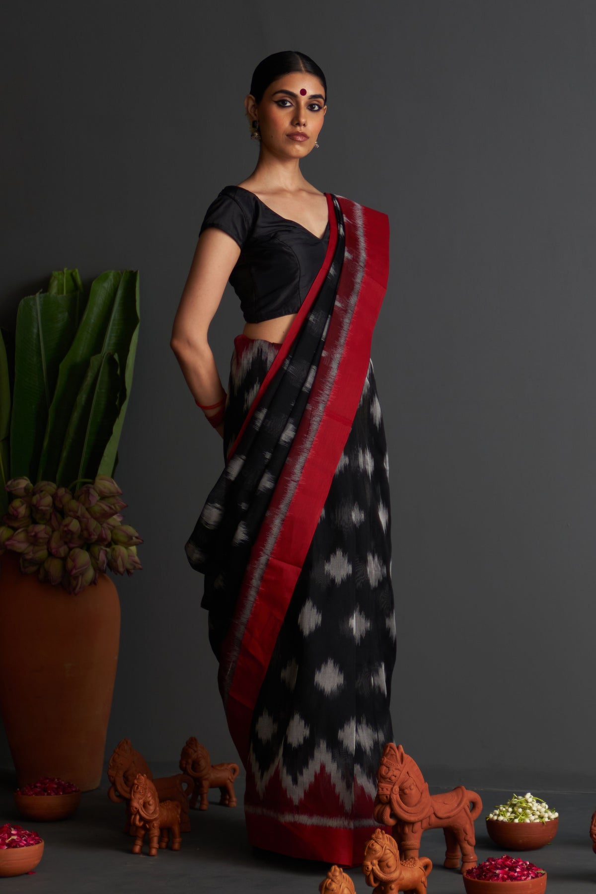 Kalpana Black Saree