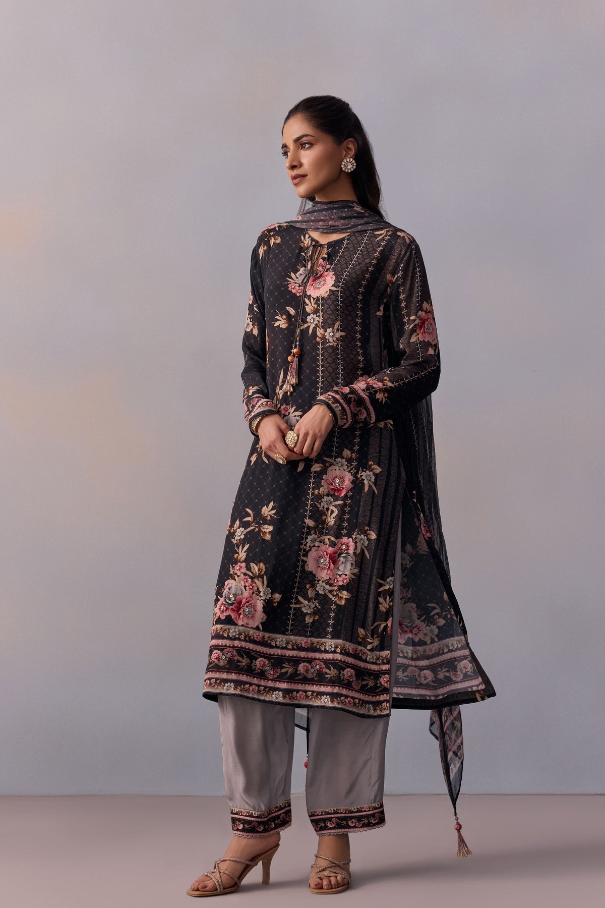 Black Sarah Kurta Set