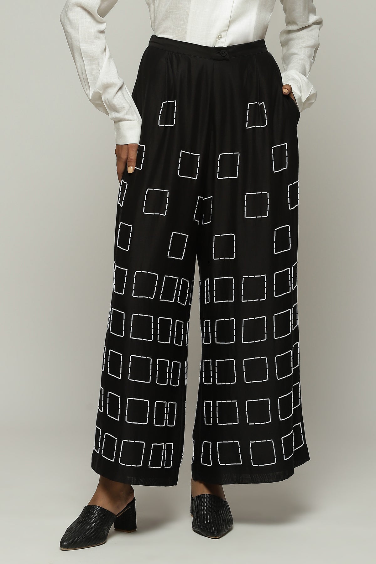 Geometric Square Palazzo Pant