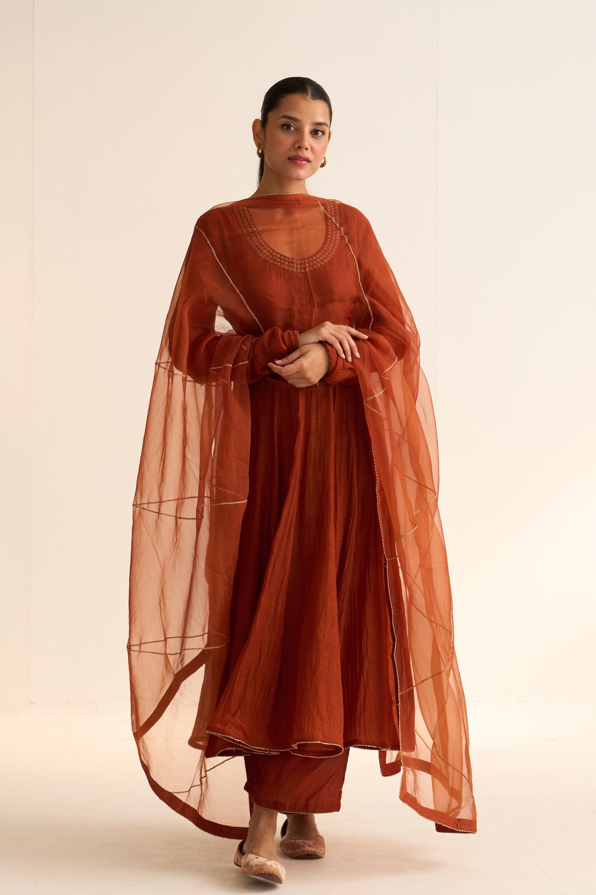 Vara Rust Ghoomar Anarkali