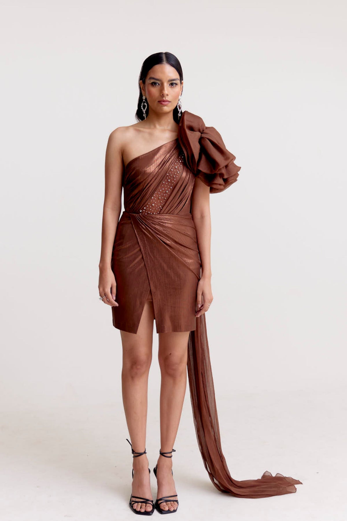 Metallic Brown Dress