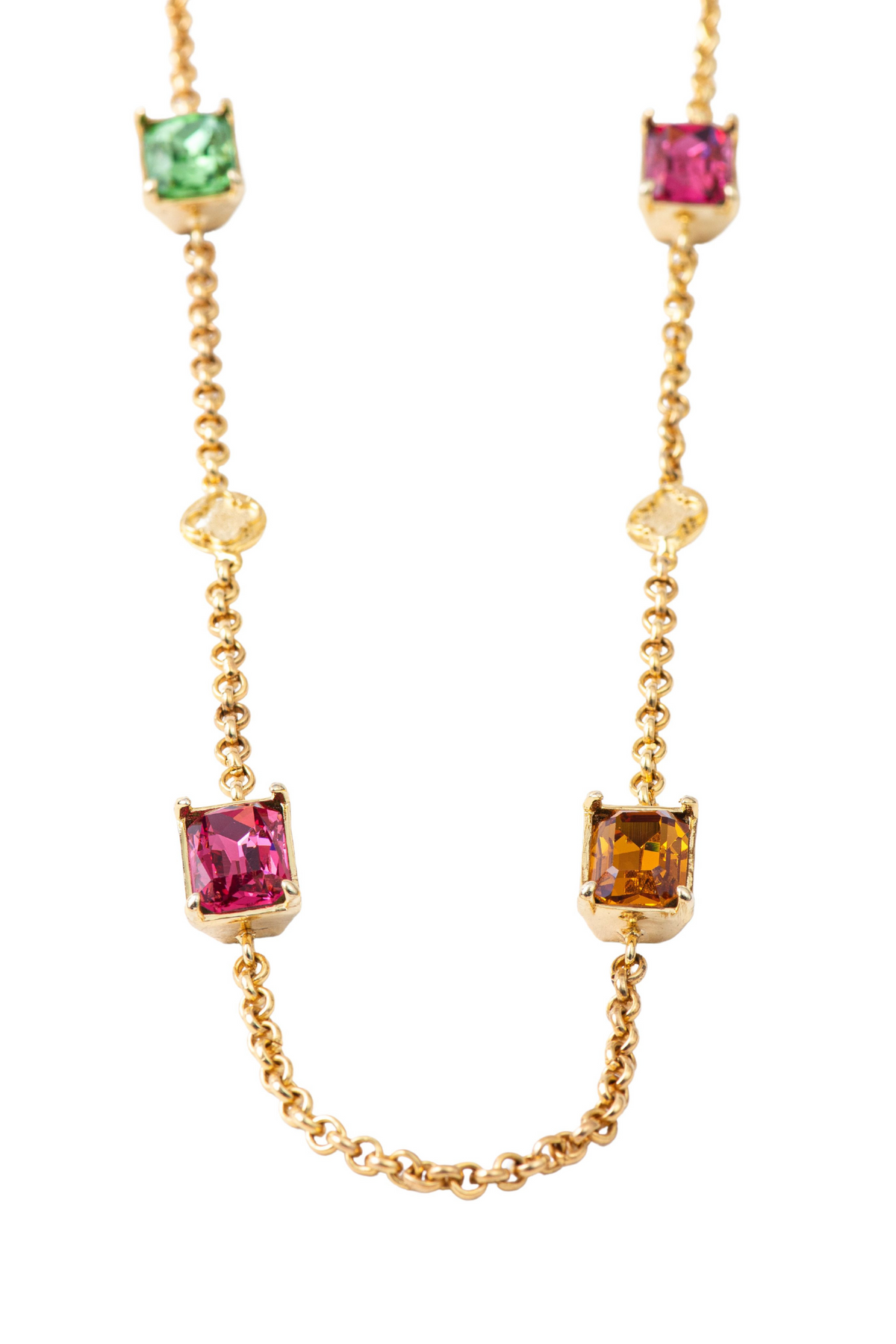 Elysian Crystal Necklace - Multicolour (l)