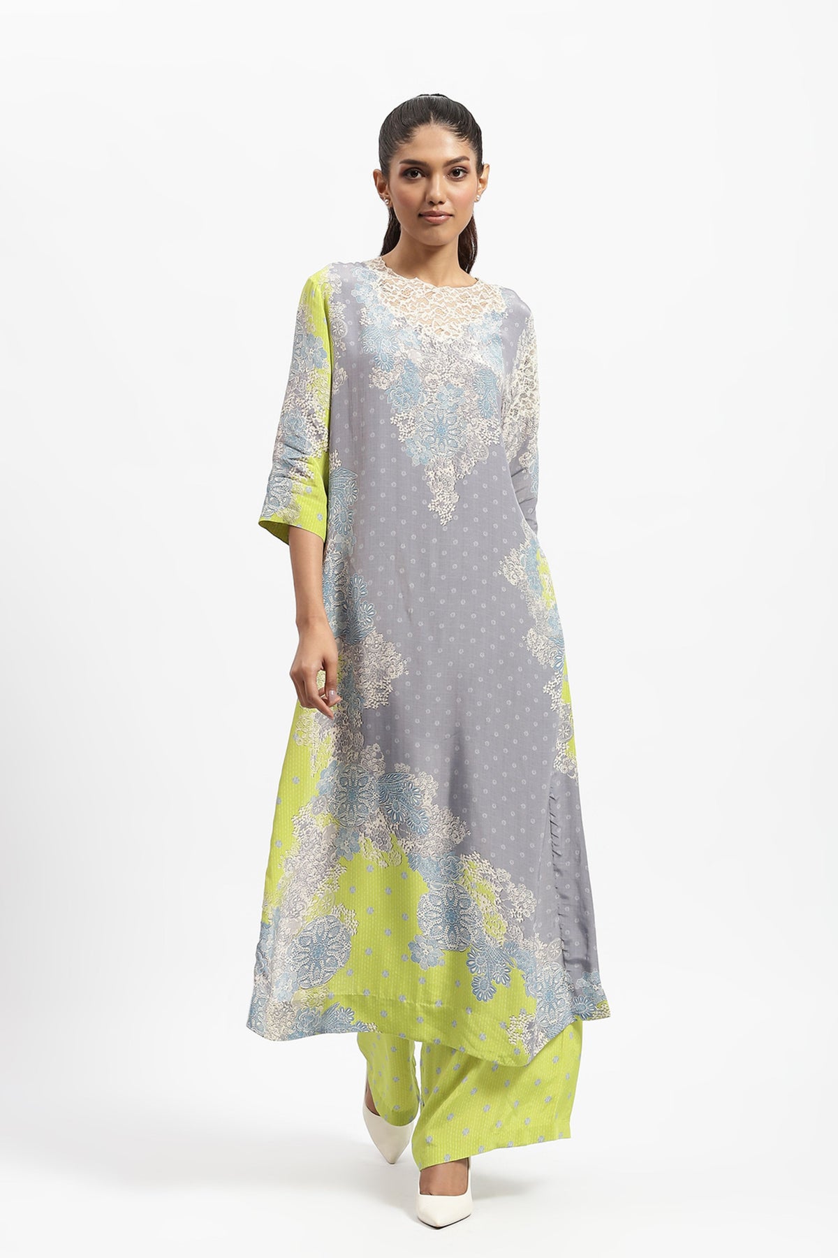 Grace in Lace Kurta Set