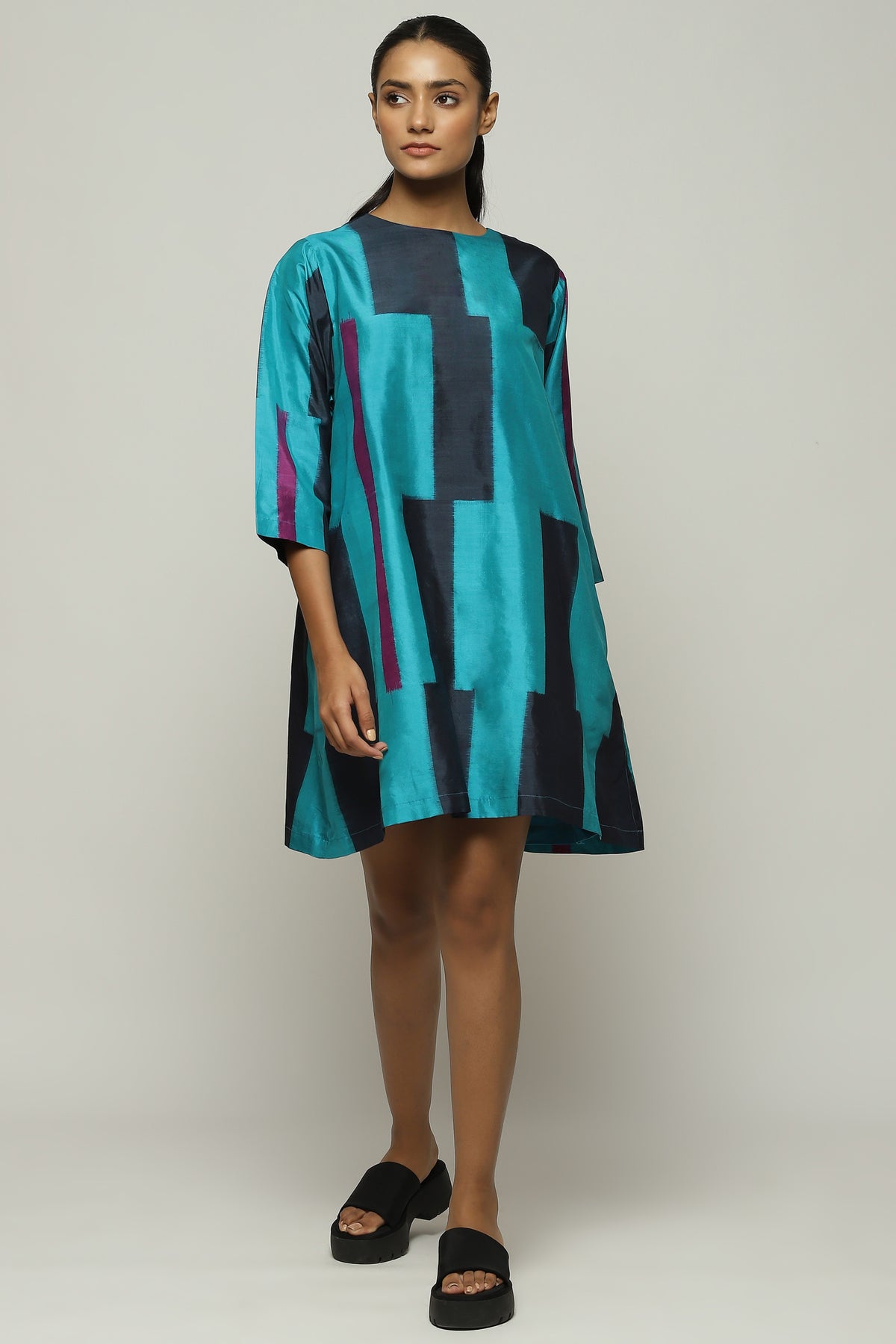 Blue Ikat Dress