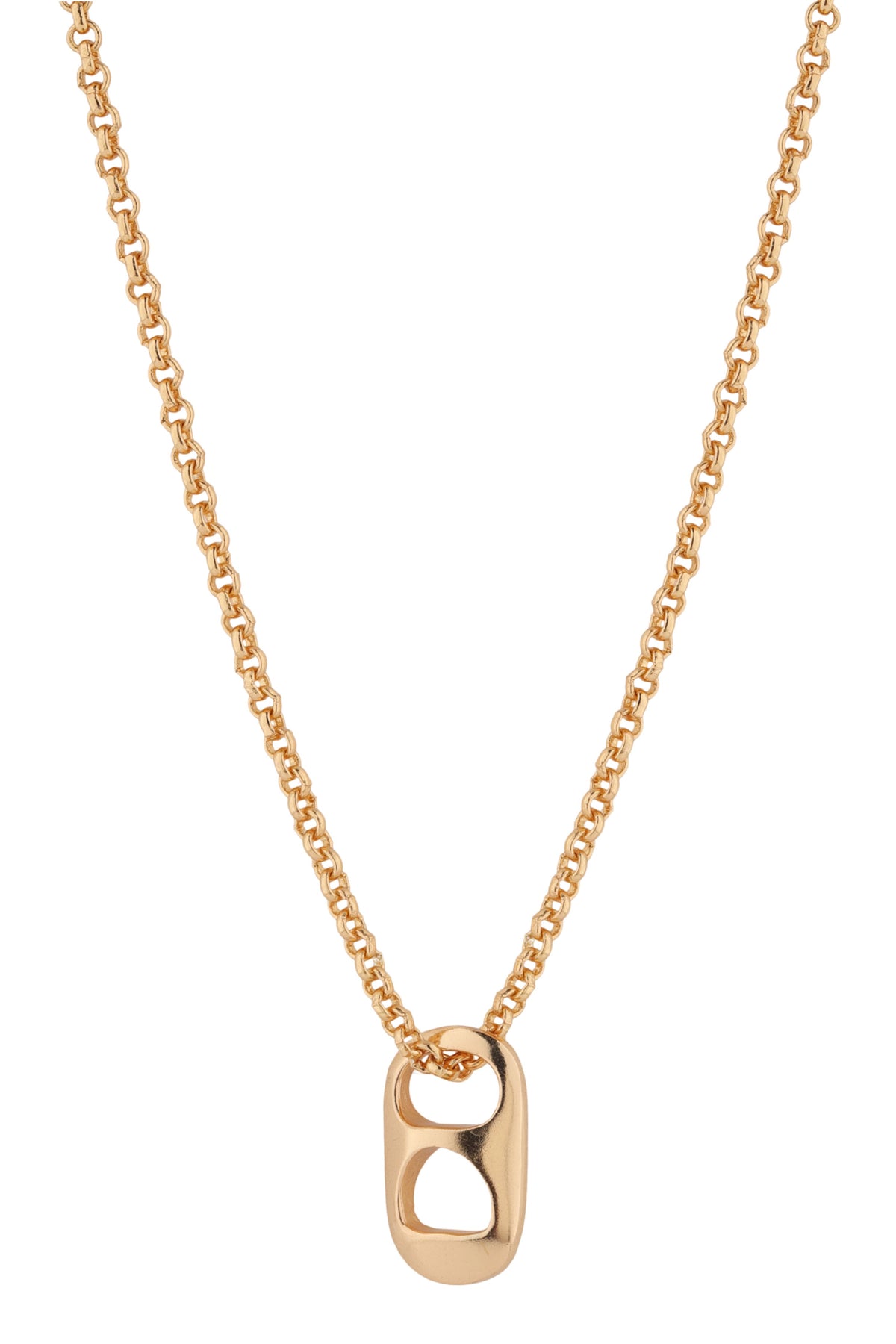 Golden Petite Can Pendant Necklace