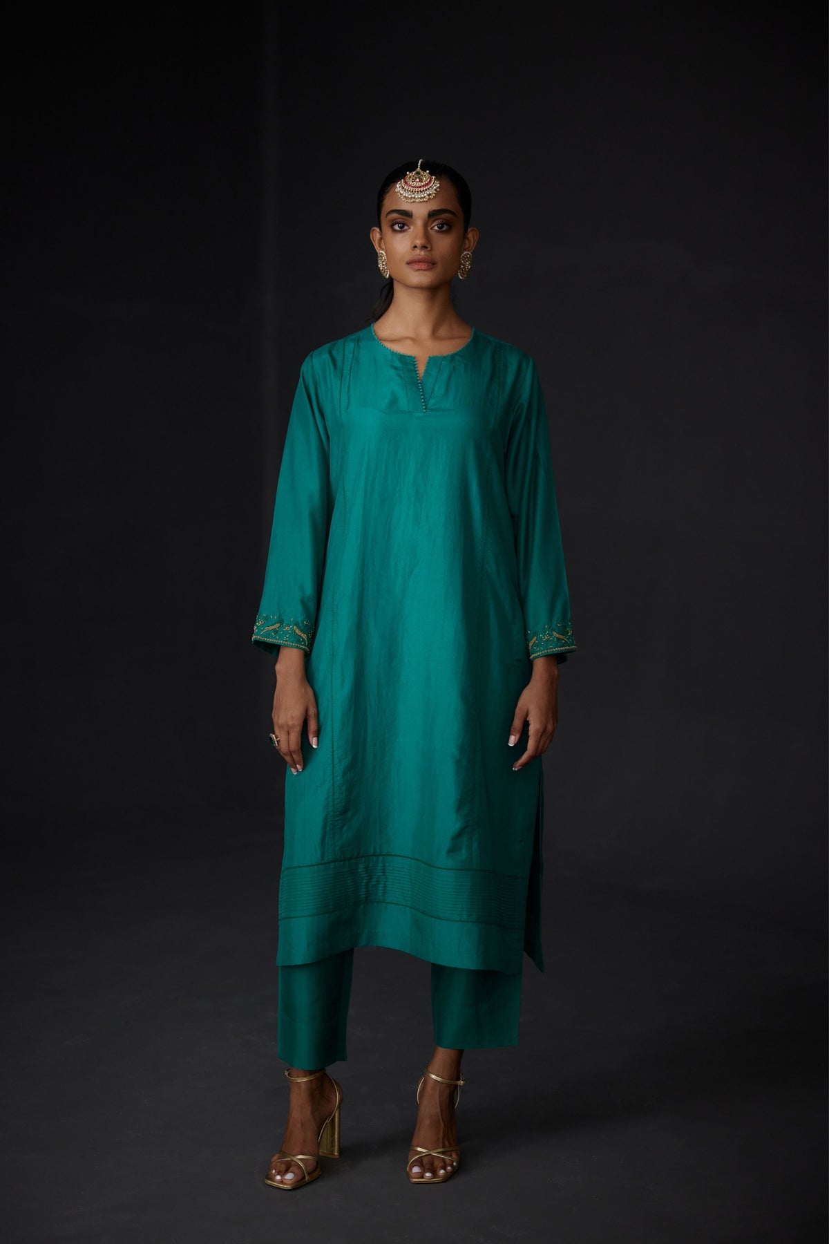 Embroidered Tunic With Trouser