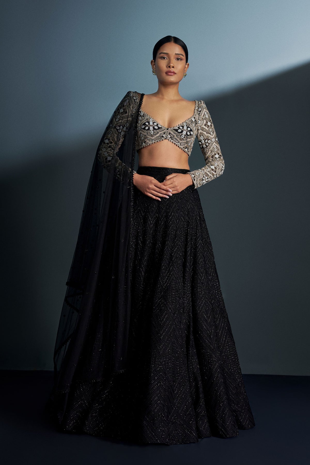 Selene Monochrome Lehenga Set