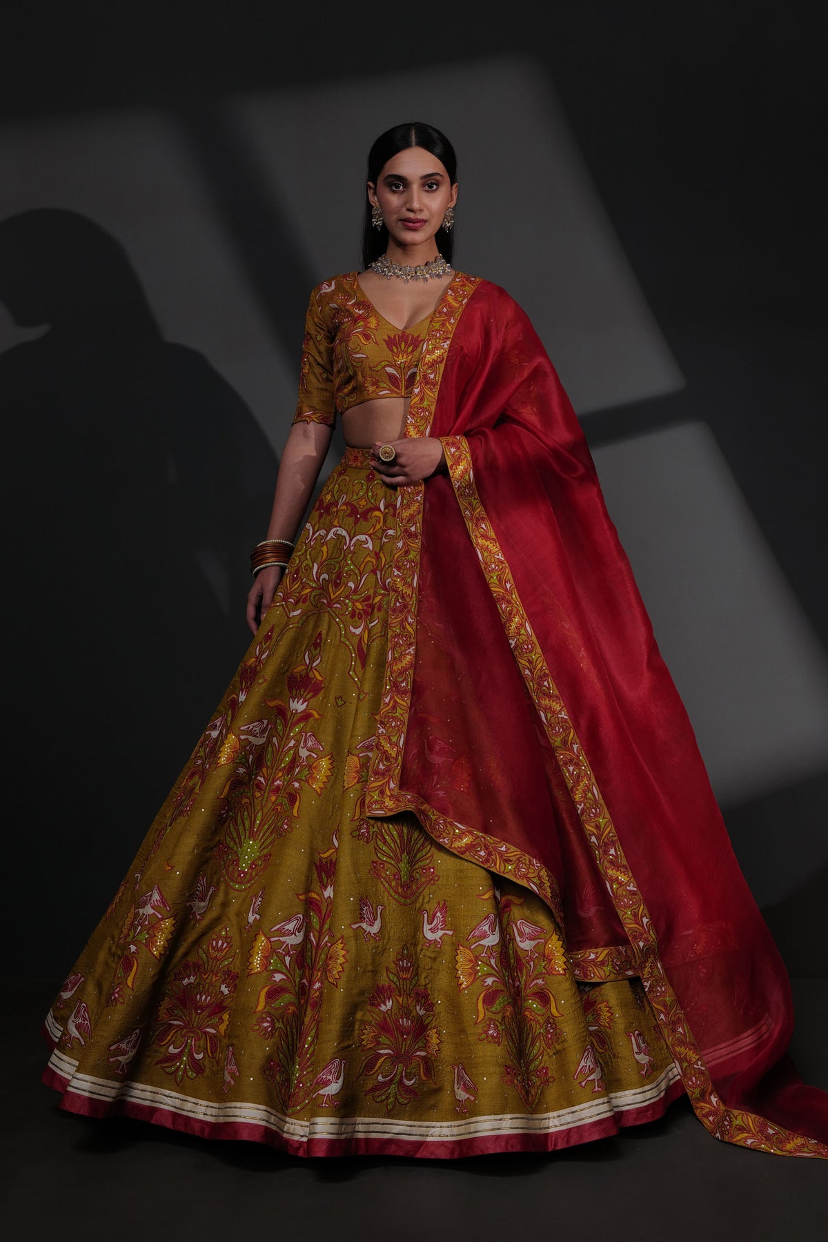 Multicolour Lehenga Set