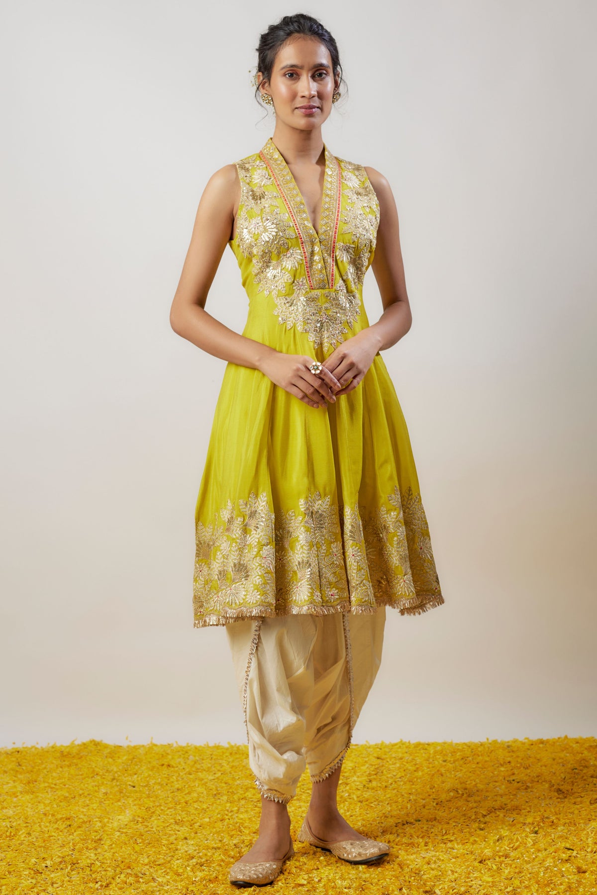 Neeti Yellow Kurta Set