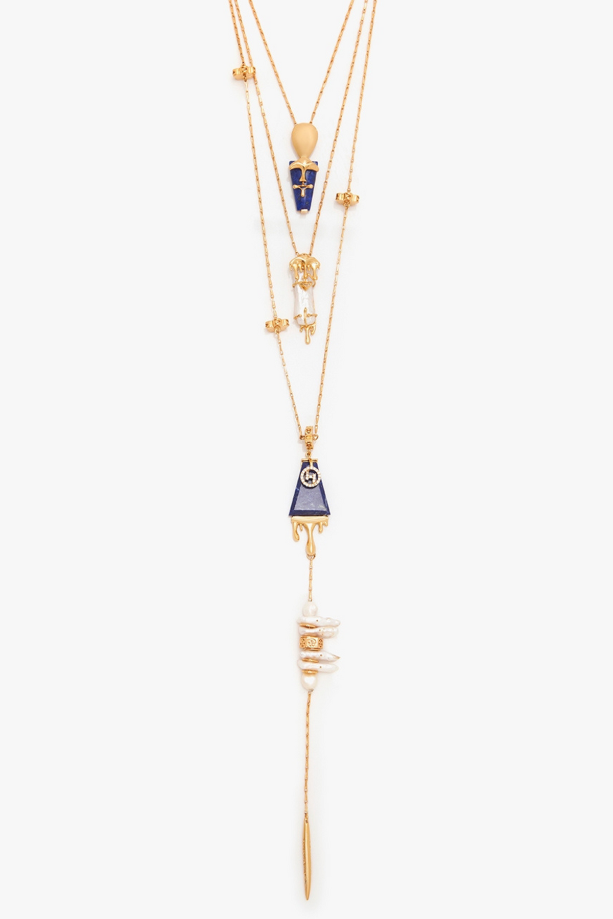 The Lazuli Sculpt Layered Necklace