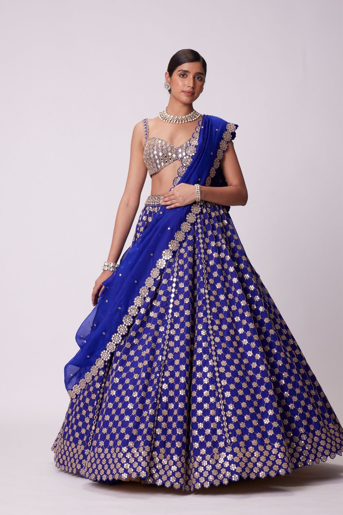 Persian Blue Lehenga Set