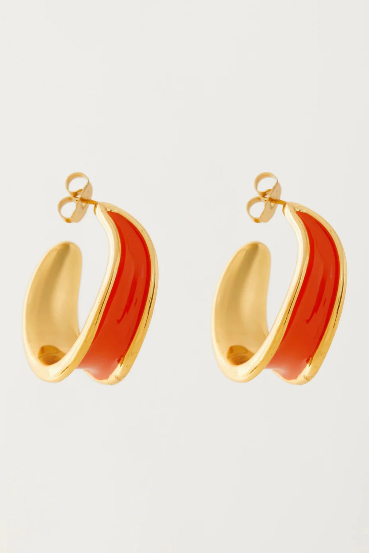 Kandy Hoops Orange Earrings