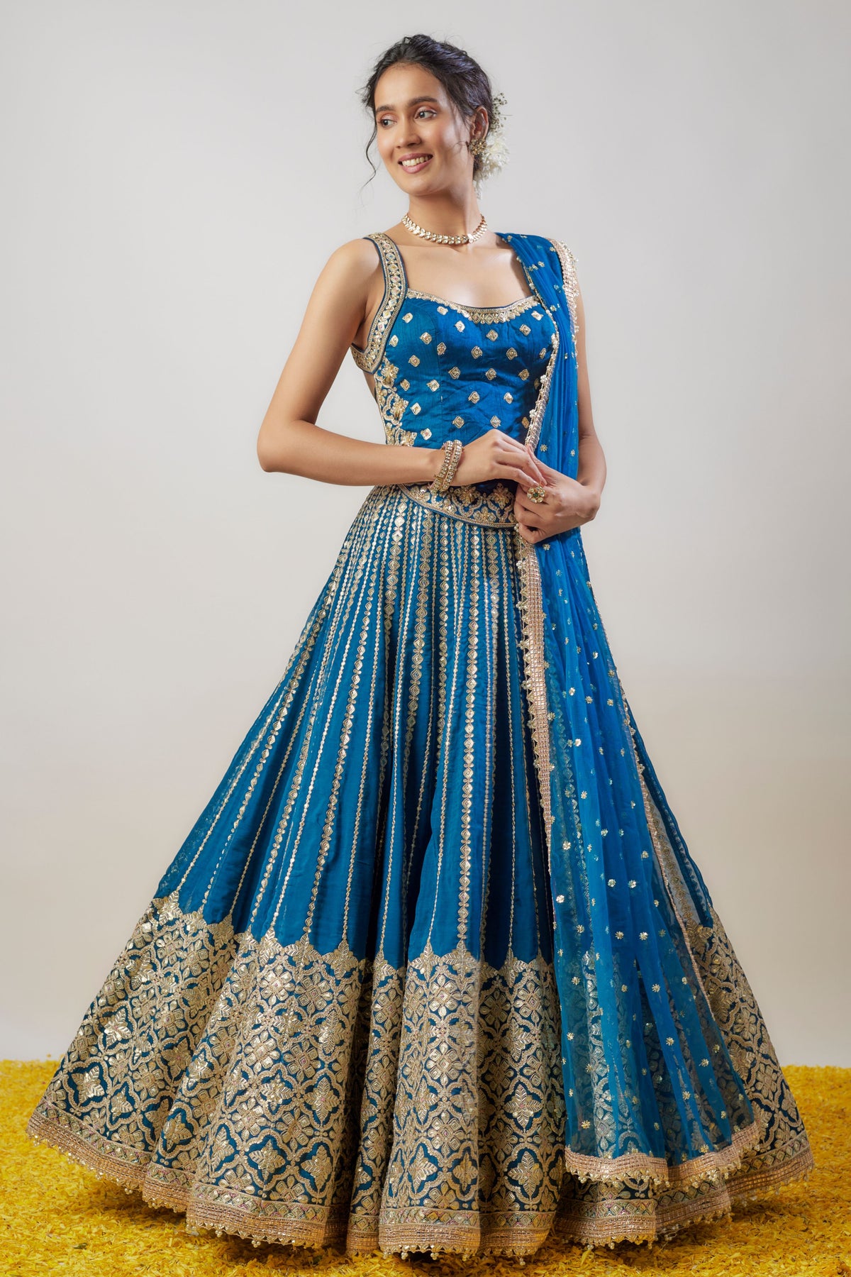 Nila Blue Lehenga Set