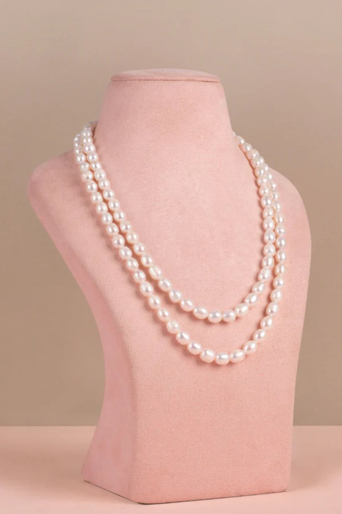 White Double Layered Necklace