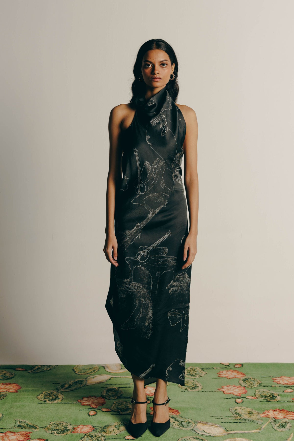 Surrealist Draped Dress