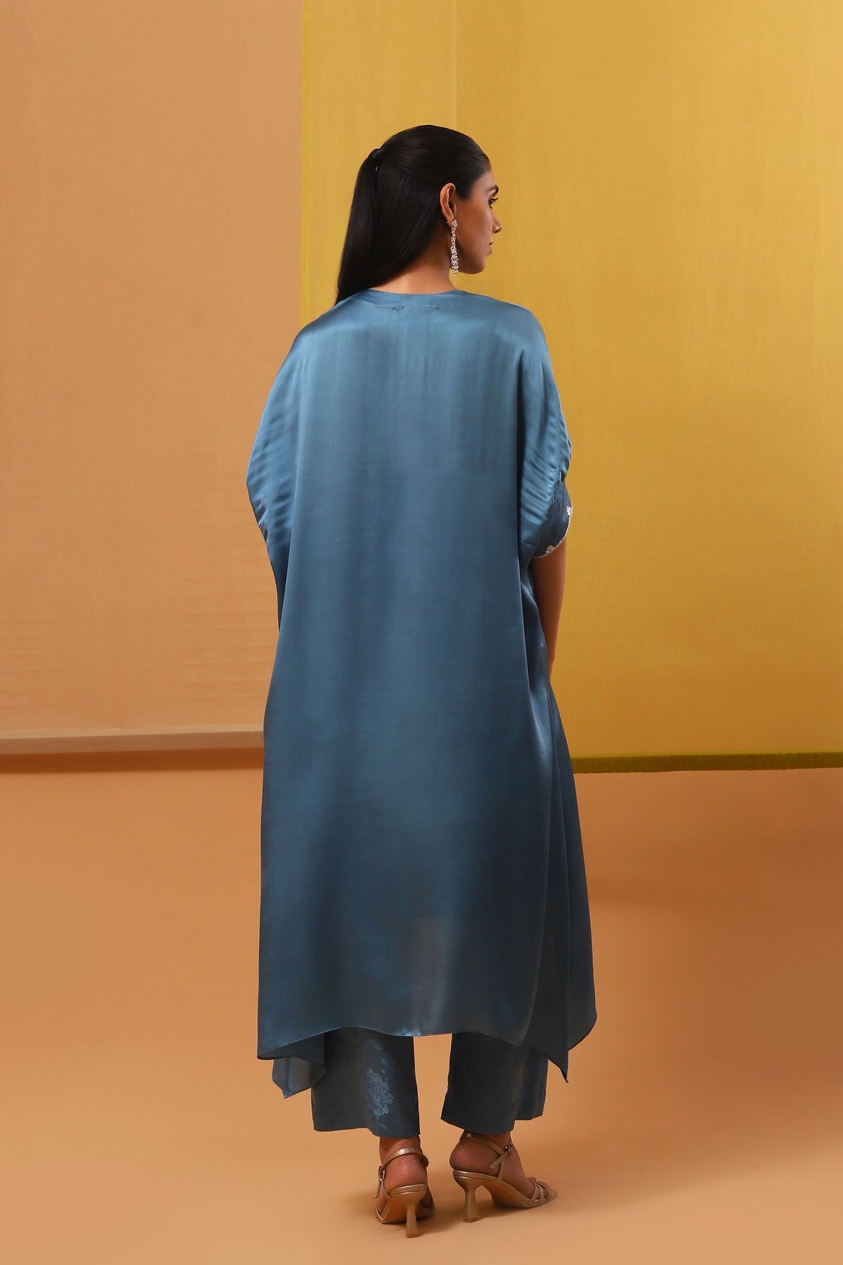 Blue Zia Kaftan Set