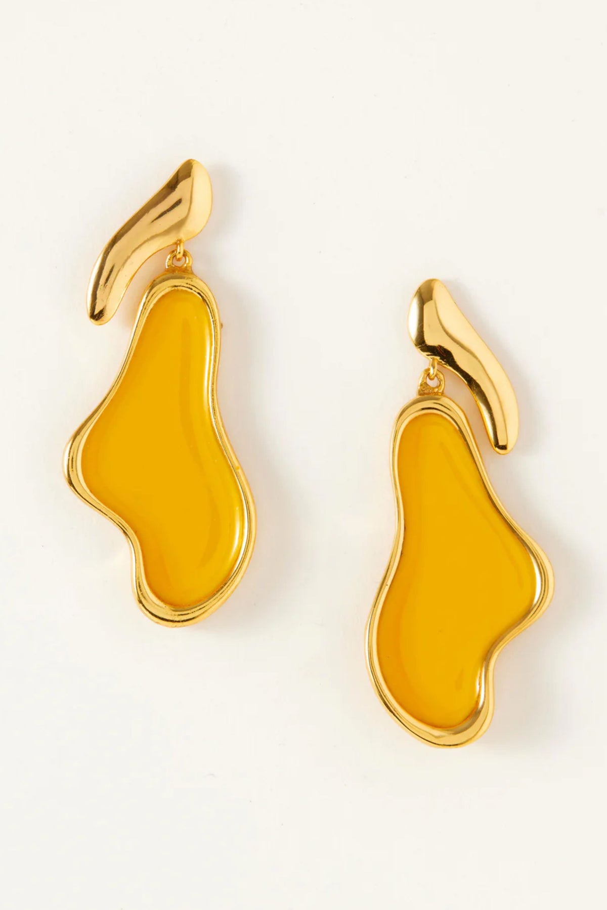 Saint Topez Yellow Earrings